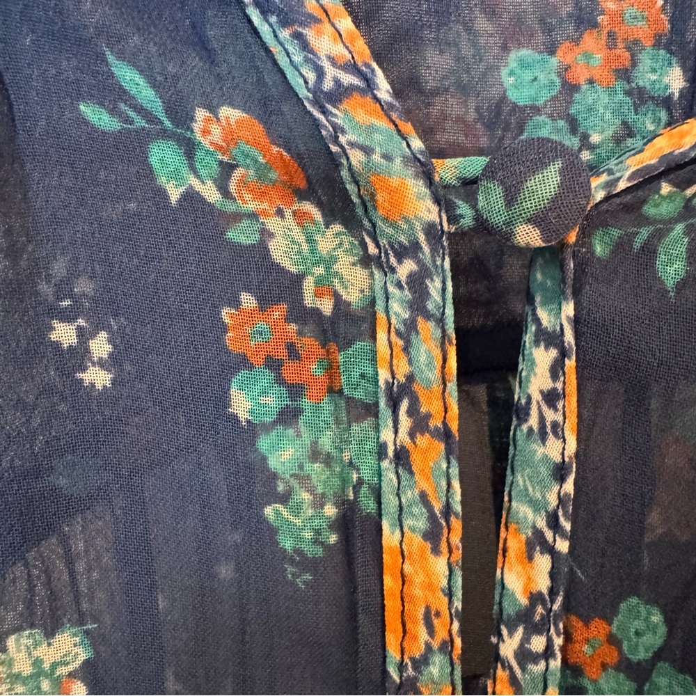 NWT Gorgeous Anthropologie Plus Size Sheer Floral Flowy Blouse - Picture 12 of 12